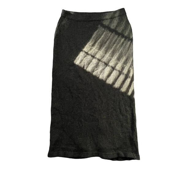 Peruvian Connection Dark Green Alpaca Wool Skirt Sz M - Picture 1 of 5